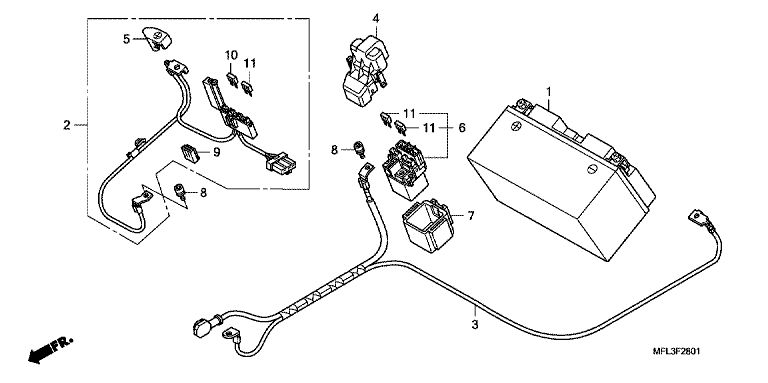 Batterie (cbr1000ra) No 1