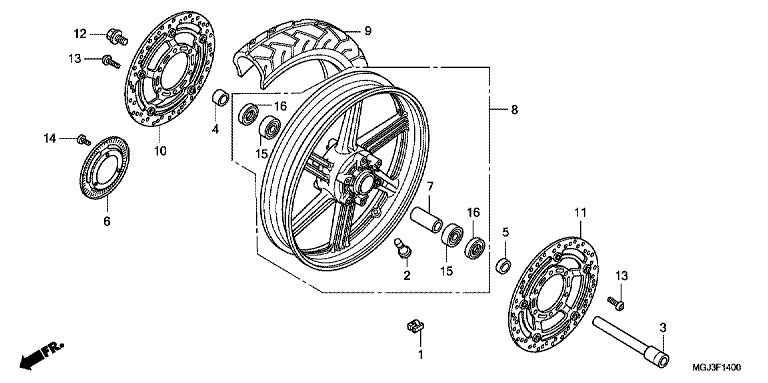 Roue avant No 4864