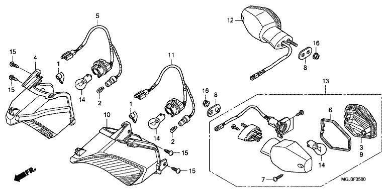 Clignotant No 125