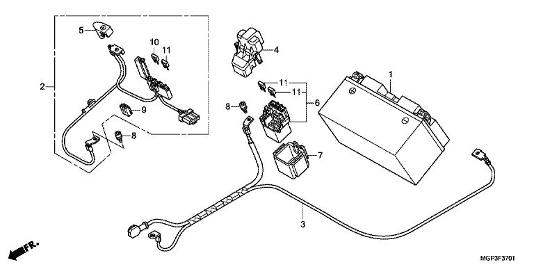 Batterie (cbr1000ra/sa) No 1